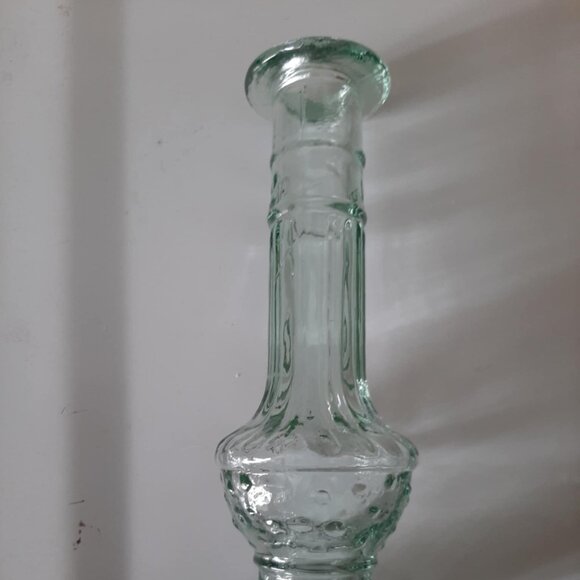 Vintage glass candle holder - Picture 3 of 3